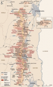 Alsace Cru map